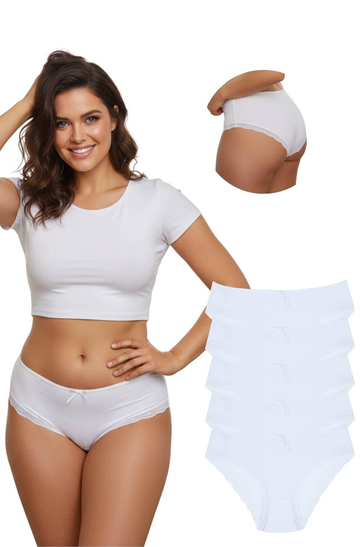 1009 Bato Legged Lace 5-Pack Women's Panties 1009-v3
