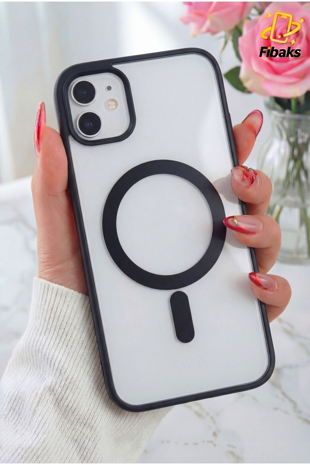 iPhone 11 Case Full Protection Colorful Hard Silicone Aegean Cover with Magsafe Wireless Charging