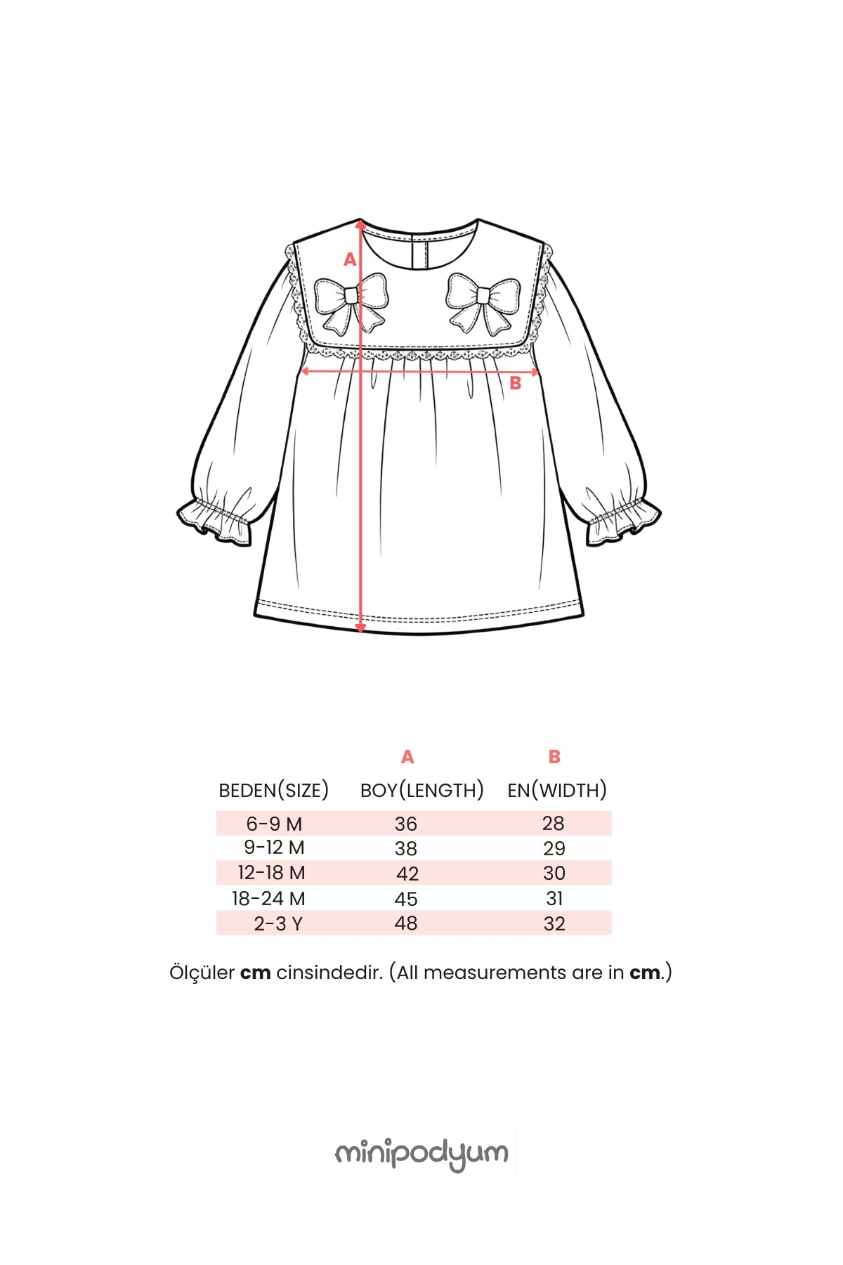 Minipodyum Nakış Detaylı Bebe Yaka Çantalı Keten Kız Bebek Elbise fotoğrafı 7 (önizleme)