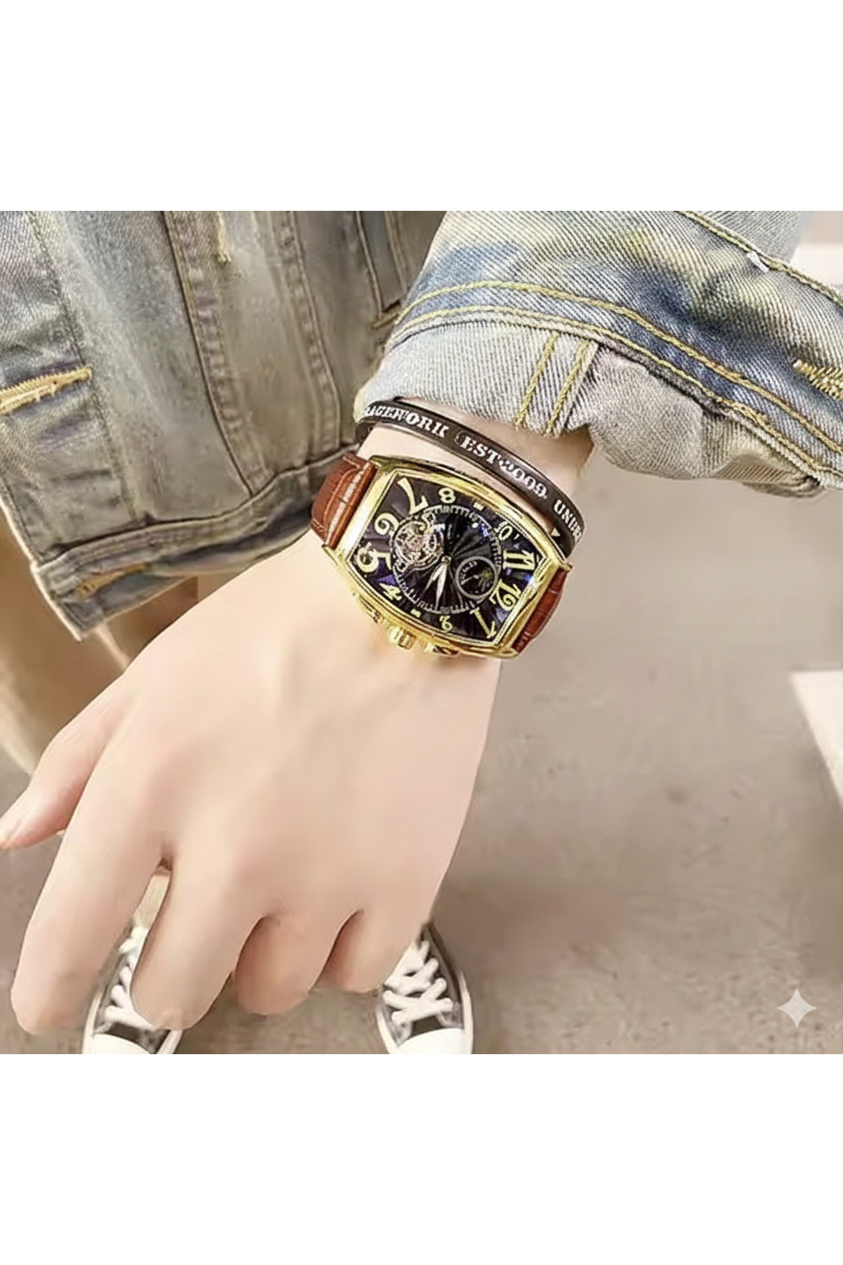 Sewor WATCH otomatik Mekanizma Erkek Kol saati görsel 5