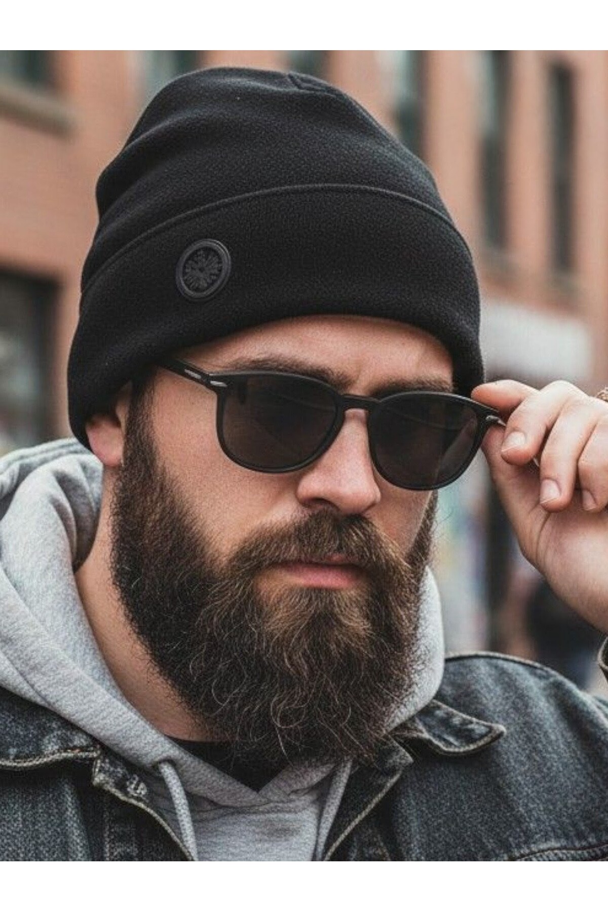 Algitsin O L A  Erkek Çift kat Polar bere+Siyah+Termal+Esnek+Sıcak tutar+Antipilink+Tüylenme Yapmaz