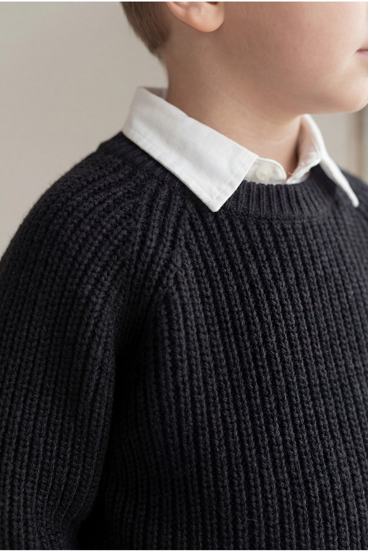 Babily Bebek Çocuk Dikişsiz Premium Triko Kazak Esnek Unisex Yumuşak Kalın fotoğrafı 3 (önizleme)