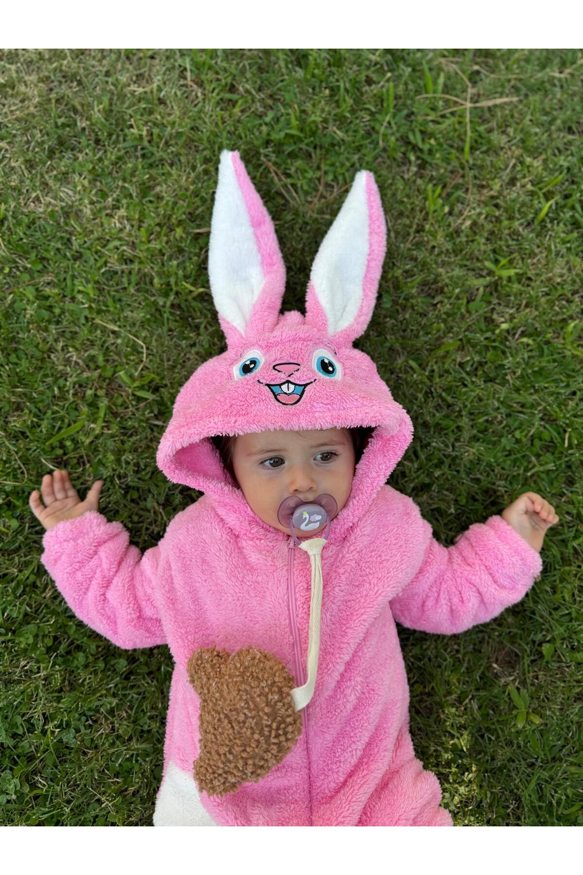 Bebesev Welsoft Peluş Unisex Fermuarlı Kışlık Bebek Uyku Tulumu Bebek Tulumu Çocuk Tulumu Çocuk Kostümü fotoğrafı 3 (önizleme)