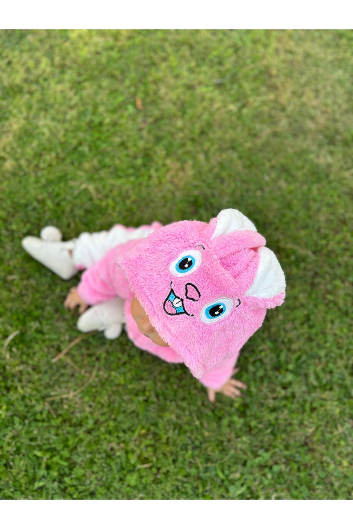 Bebesev Welsoft Peluş Unisex Fermuarlı Kışlık Bebek Uyku Tulumu Bebek Tulumu Çocuk Tulumu Çocuk Kostümü fotoğrafı 2 (önizleme)