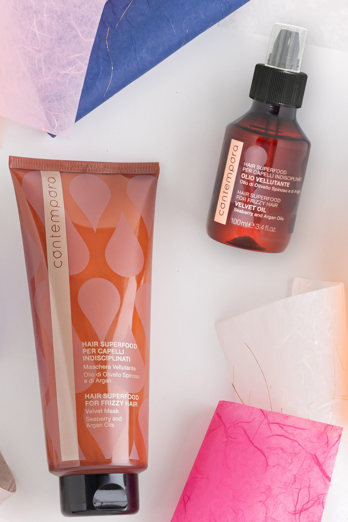 Argan Yağlı Elektriklenme ve Kabarıklık Önleyici Unisex Vegan Kadife Saç Maskesi — CP23 — تصویر 2 از 8