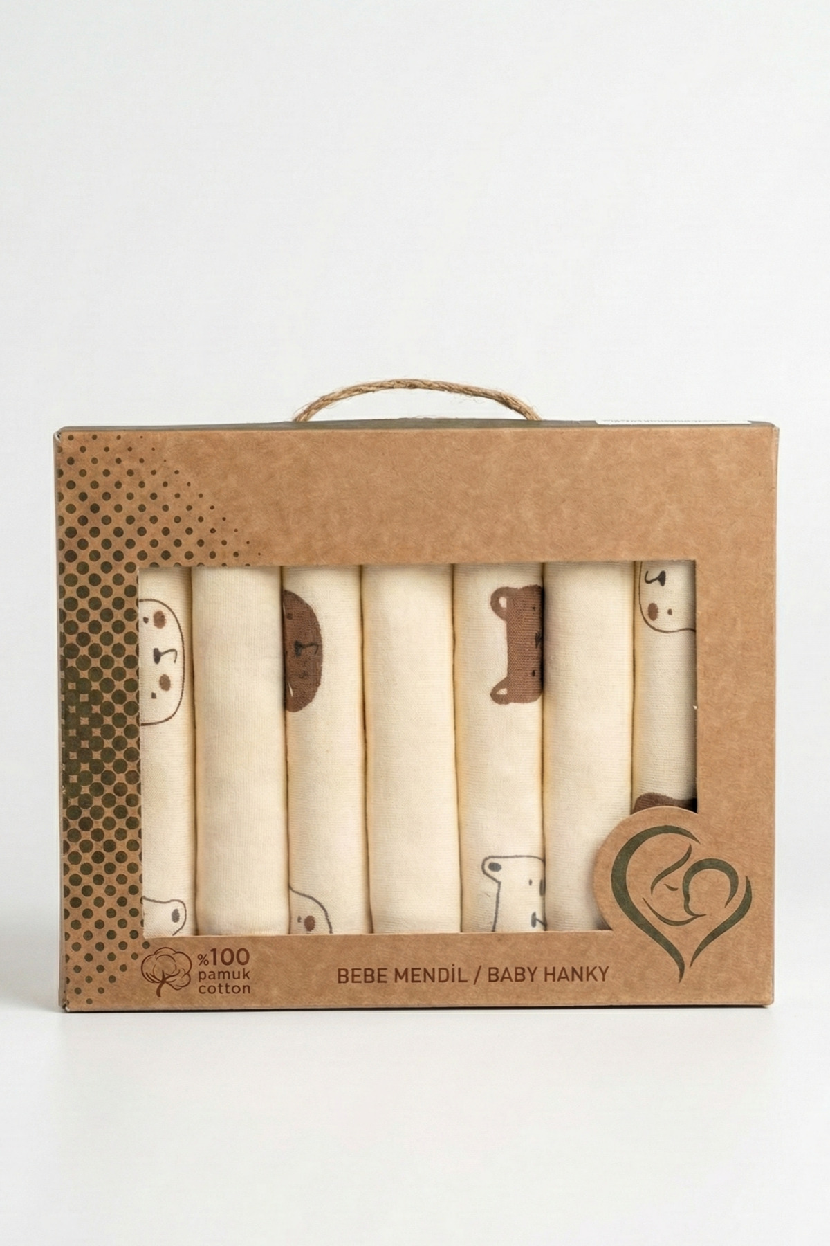 hobbe baby 7'li %100 Pamuklu Bebek Ağız Mendili fotoğrafı 6 (önizleme)