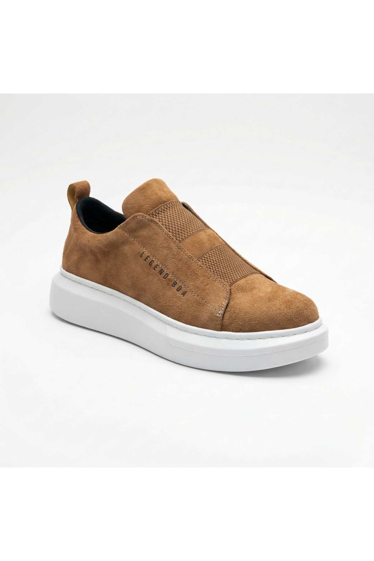 BA0307 BOA Tan Faux Leather Casual Men's Shoes – Orthopedic Support