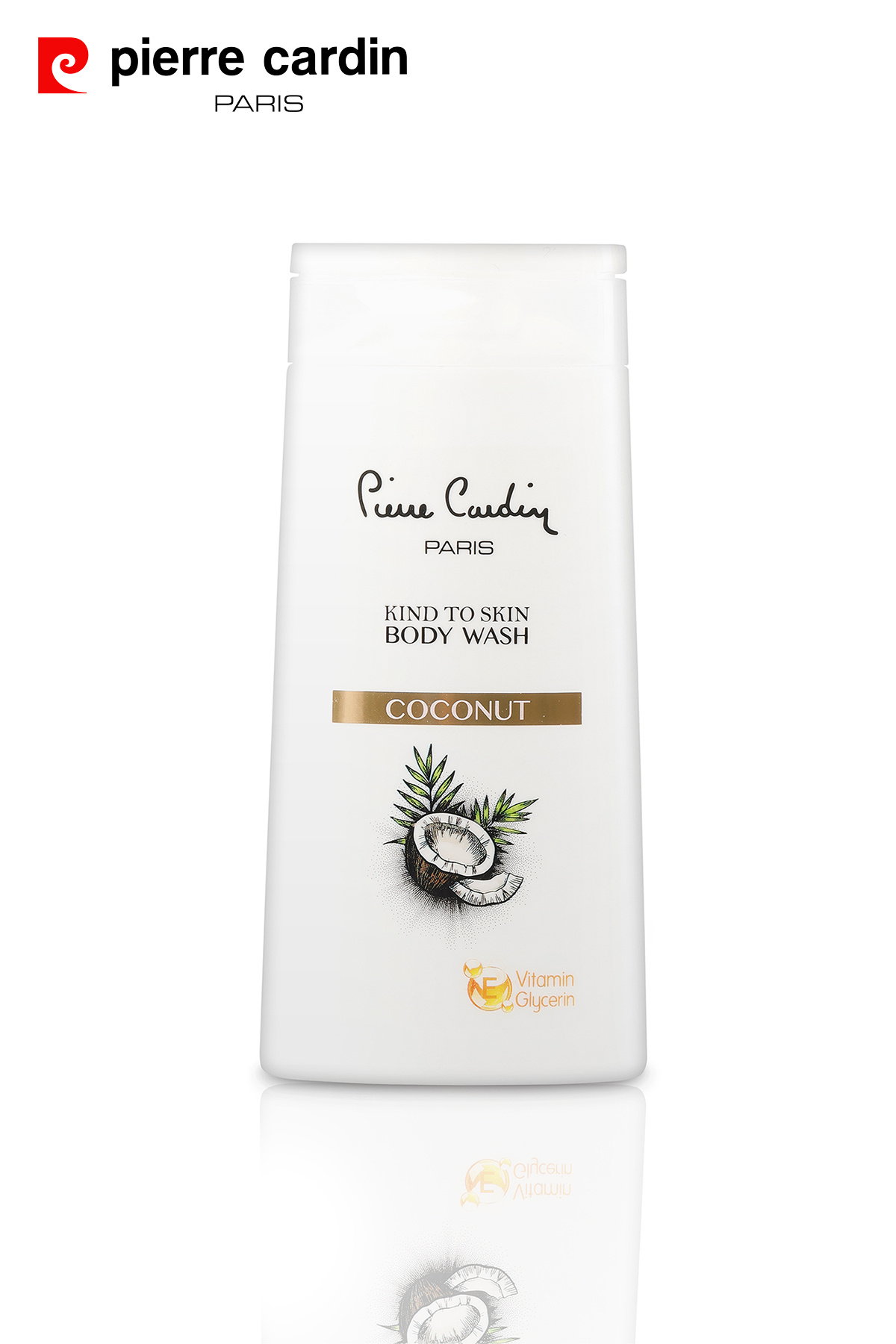 ژل دوش احیا کننده با عصاره نارگیل Kind to Skin - 250 میلی لیتر پیر کاردین ژل دوش / شاور ژل Pierre Cardin