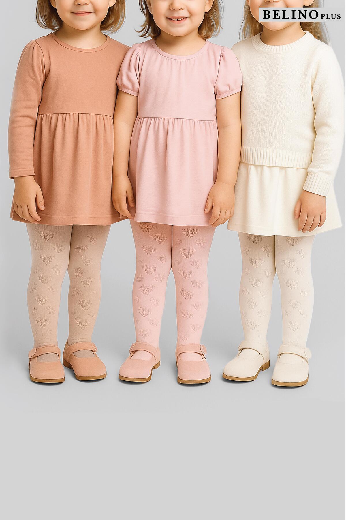 BELİNOPLUS 3 Lü Paket Jakar Desenli Kız Bebek Pamuklu Külotlu çorap fotoğrafı 3 (önizleme)