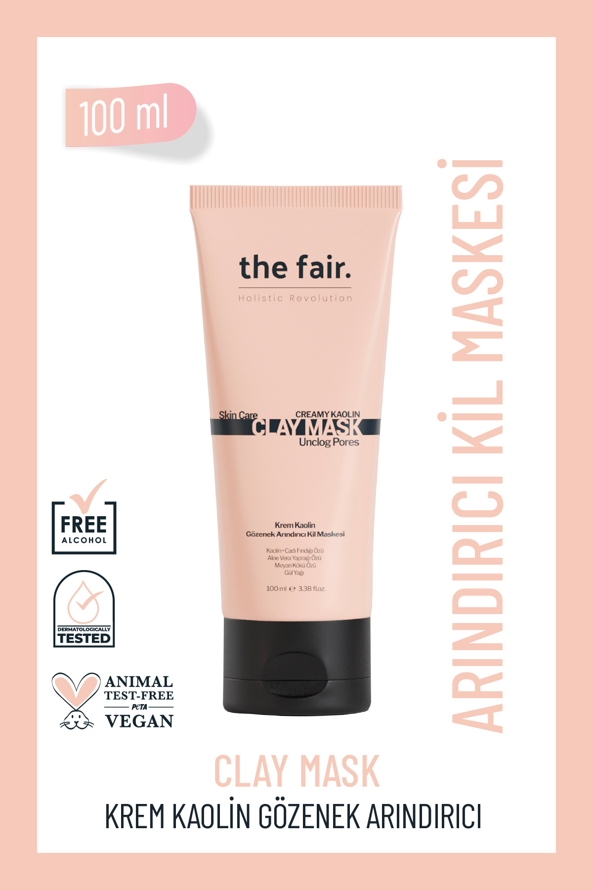 the fair. Creamy Kaolin Yağlı ve Karma Ciltler için Gözenek Temizleyici Siyah Nokta Karşıtı Kil Maskesi 100 ml — ZZ.VV.SGT.2023/0520