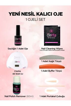 clarita Yeni Nesil Kalıcı Oje Seti (1 OJE) Renk Kodunu Mesaj Ile Belirtiniz