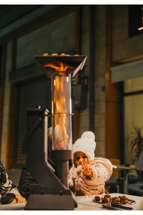 Bayfırıns Mini Taşınabilir Pelet Soba 70 cm | Kamp, Balkon ve Bahçe İçin Üst ...
