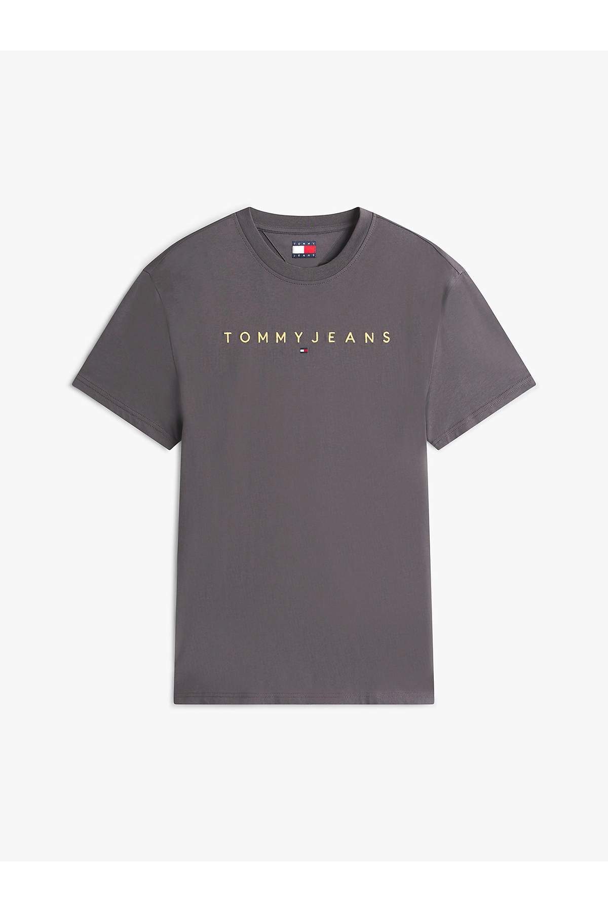 Tommy Hilfiger  Erkek Gri Regular Fit T-Shirt - Görsel 5