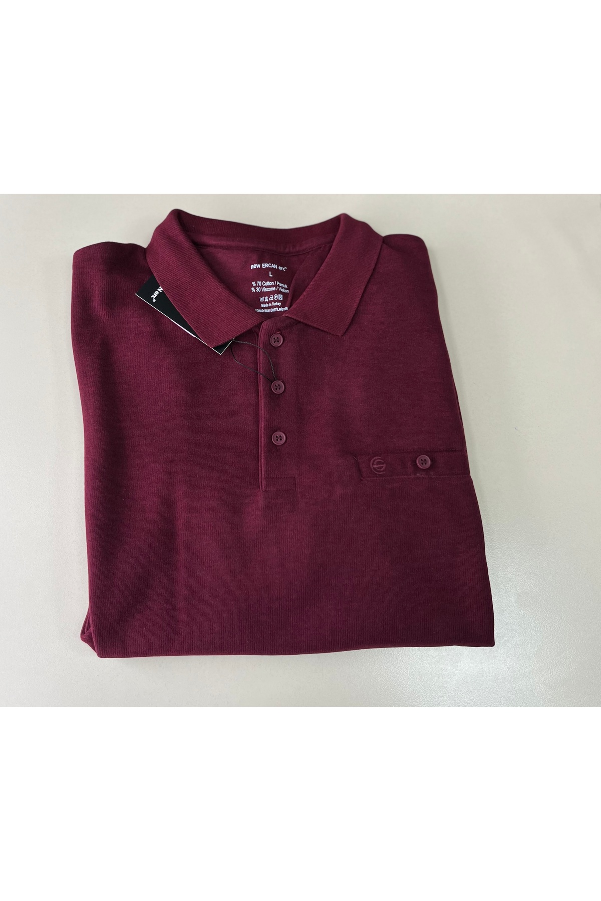 Butik Selanik Çelik Örgü Tüylenmez Kışlık Kaliteli Polo Yaka Kazak