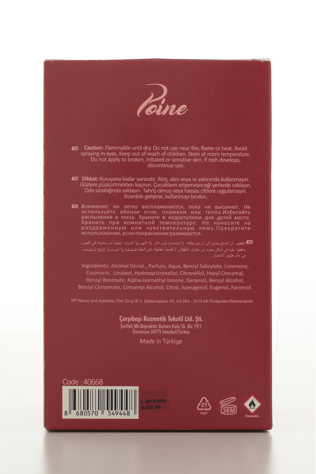 عطر زنانه آلبرتو تاچینی پوین - بسته ۳ عددی - ۹۰ میلی‌لیتر — 88818 — تصویر 8 از 8
