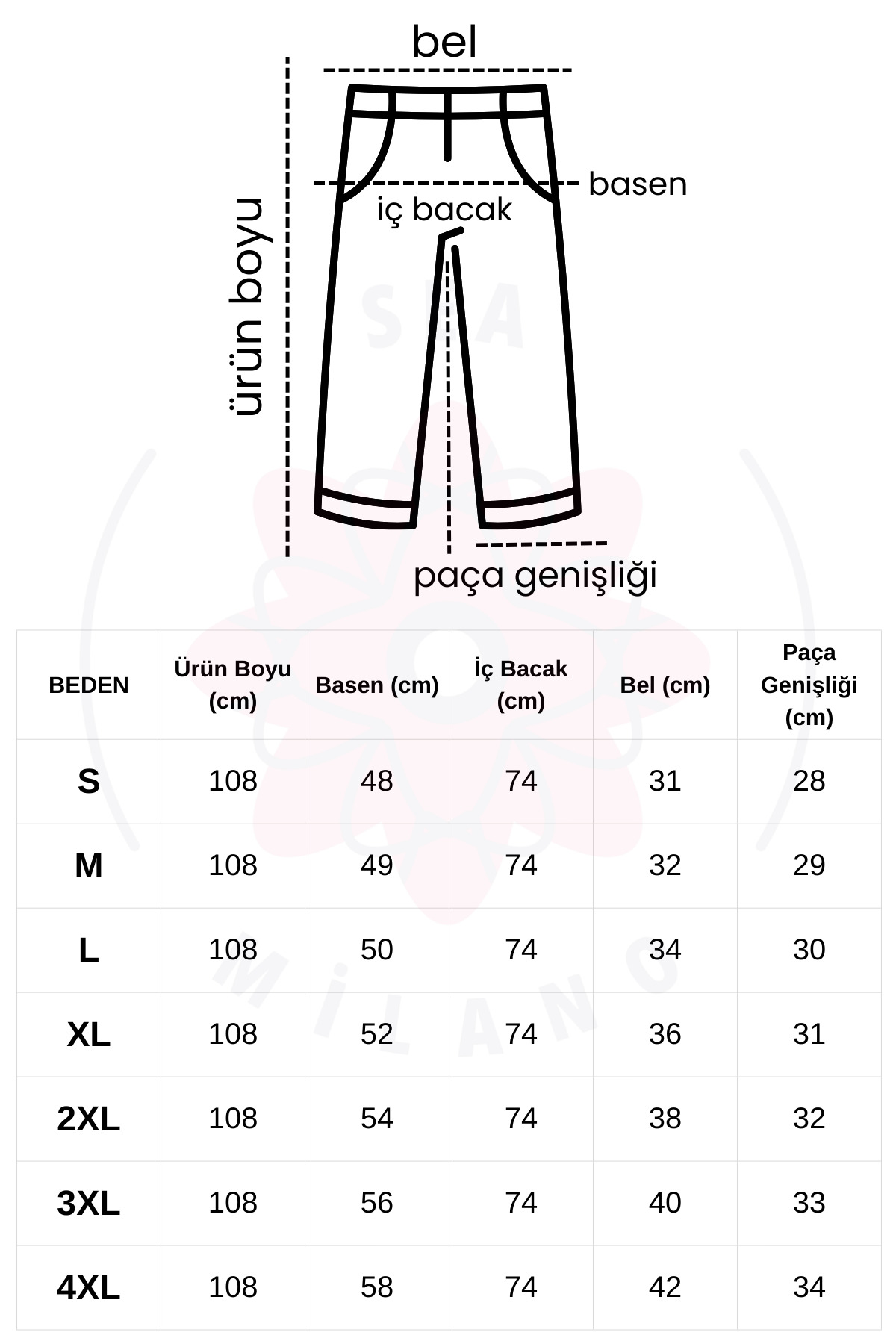 Alos  Kadın Füme Modal Bol Paça Çımalı Yüksek Bel Yumuşak Dokulu Beli Lastikli Likralı Pantolon - Görsel 2