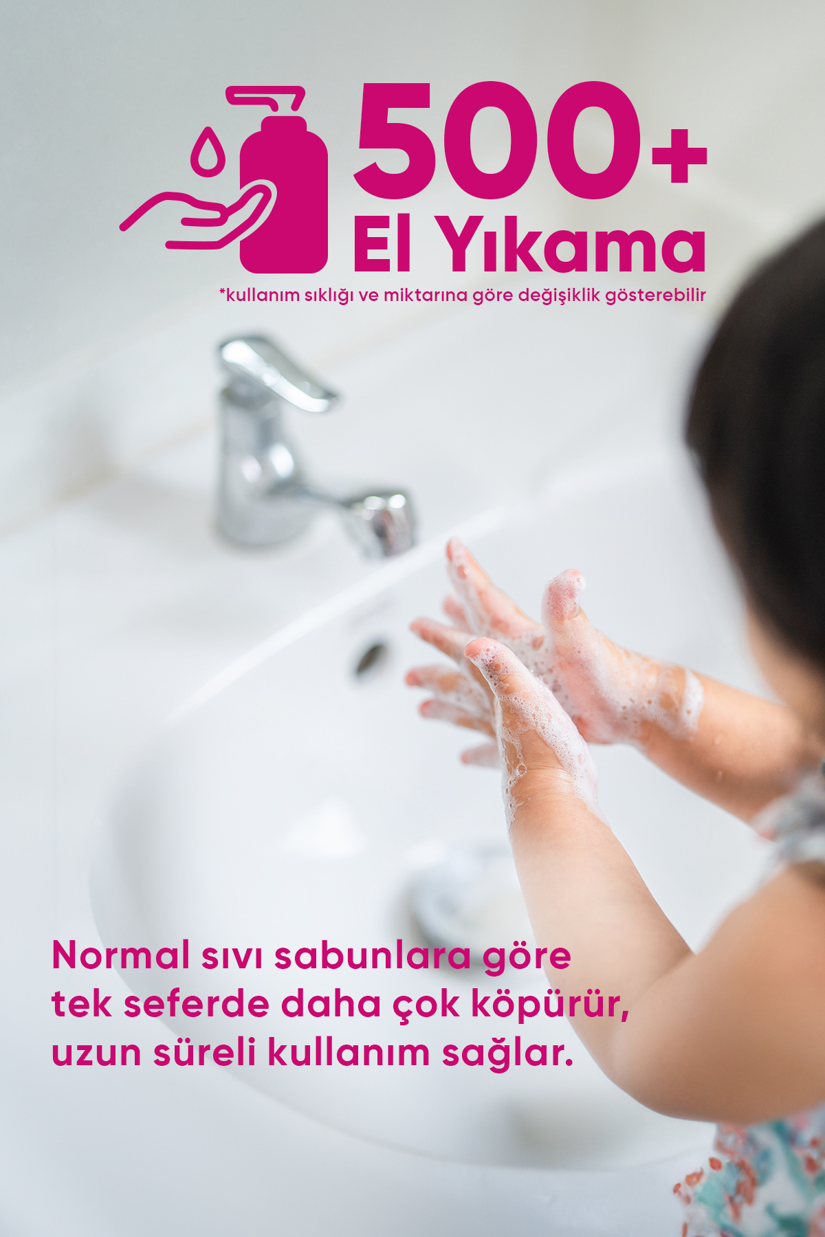 Papilion Kids Pembe Prenses Köpük Sabun 2x500 ml Çocuklara Özel Nazik El Temizliği Hassas Bakım fotoğrafı 2 (önizleme)