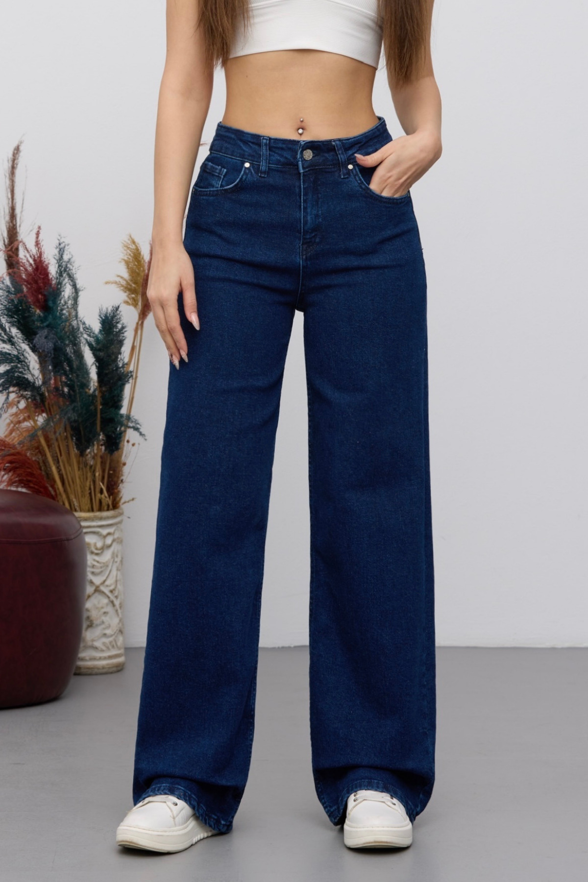 Women's 90's Stretch Wide Leg Loose Palazzo Jeans