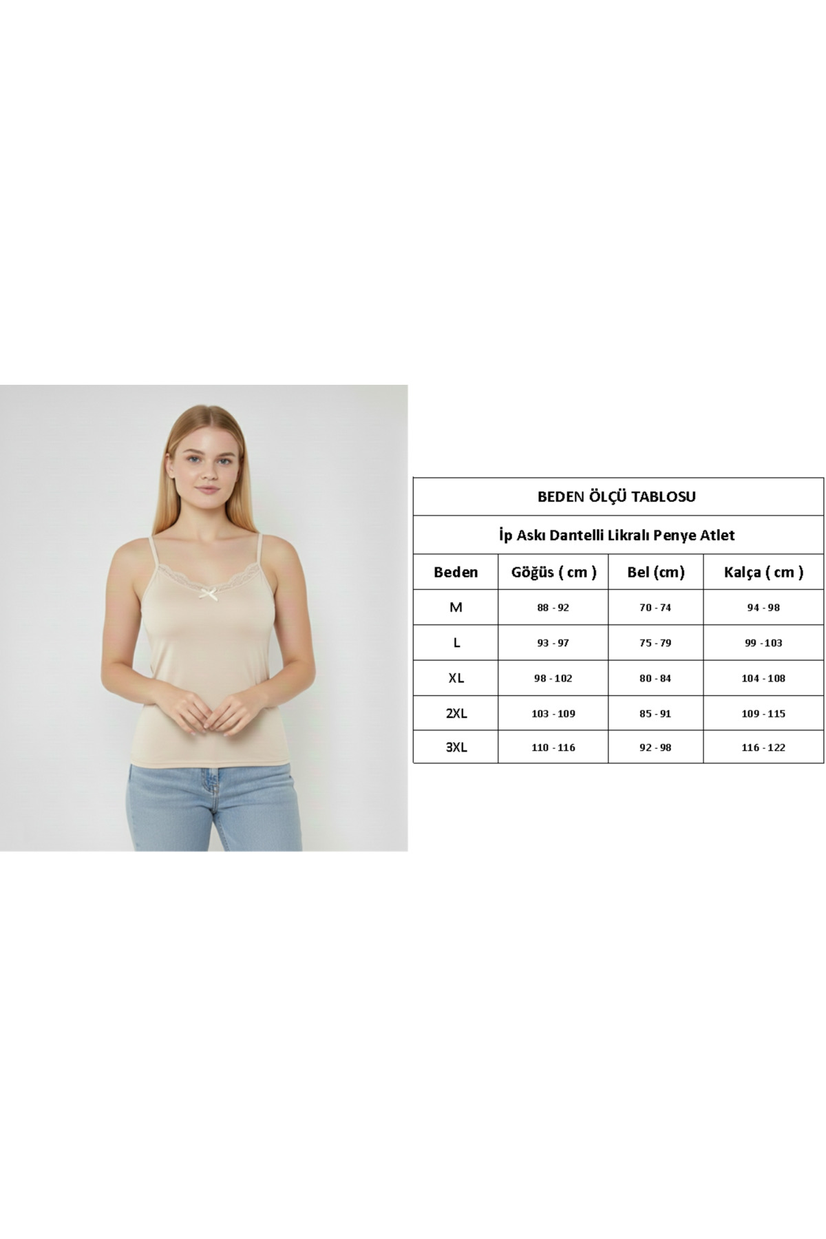 MrrMajestic  4'lü Kadın Atlet ip Askılı Dantelli Kadın Atlet - Görsel 9