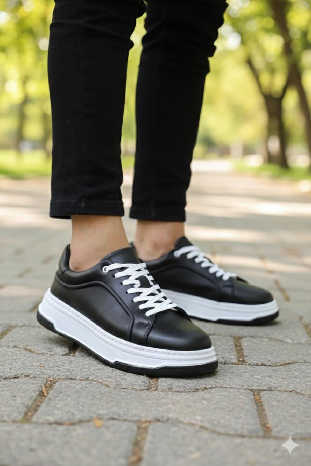 Genel Markalar SNEAKER YÜKSEK TABANLI ORTAPEDİK YUMUŞAK RAHAT SPOR AYAKKABI görsel 5