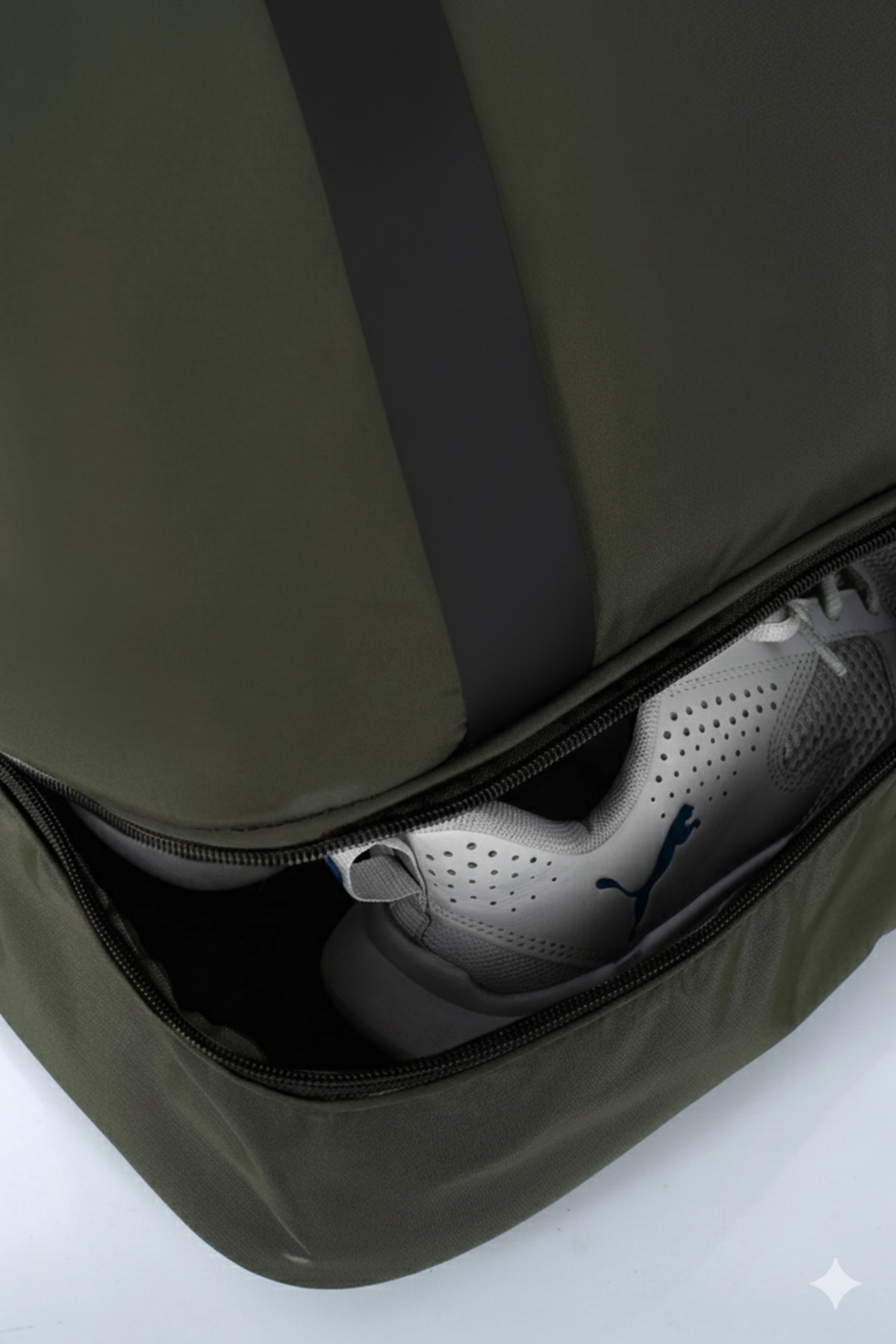 Do Tebe  Paraşüt Kumaş Ayakkabı Bölmeli Yazlık/Kışlık Haki Kadın Spor/Fitness Anne Bebek Seyahat Çantası - Görsel 5