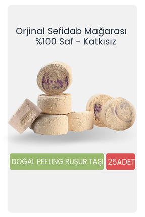 True Touch Geleneksel Ruşur Taşı 25 Adet | Doğal Peeling & Cilt Arındırıcı | ...