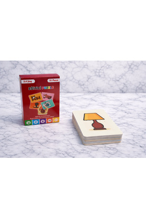 ByMeyla 16 Parça Eşyalar Alemi | Zeka Geliştirici Eşleştirme Puzzle Eğitim Seti