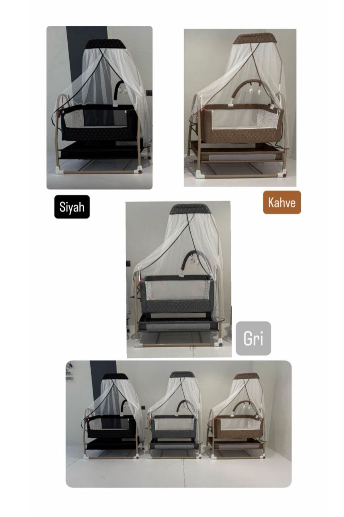 TURHANBEBE 20 Parça Bebek Çeyiz Seti Bebek Arabası Puset Beşik Ana Kucağı Bebek Bakım Çantası 7'Li Tekstil Seti fotoğrafı 2 (önizleme)