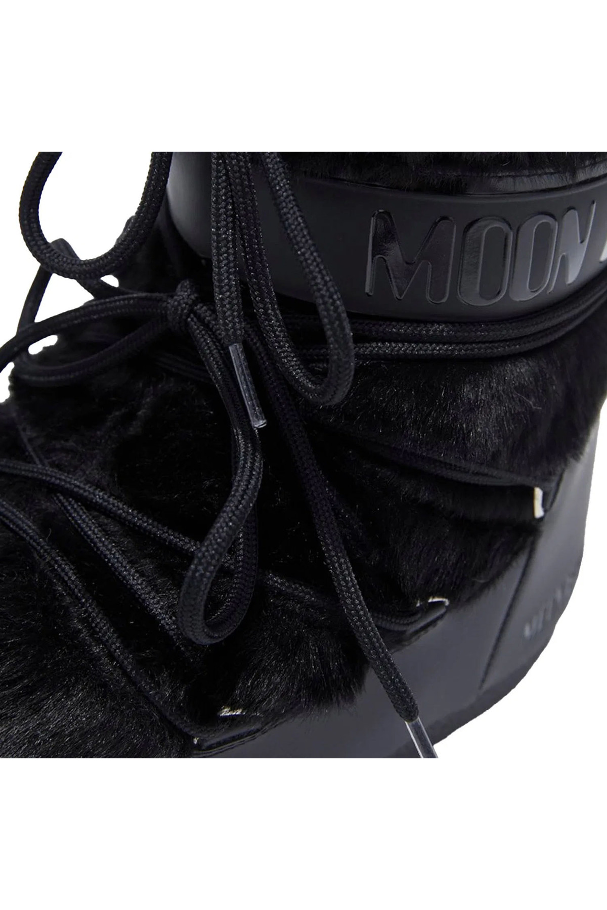 MOON BOOT 80d1409390-n001 Icon Low Faux Fur Kadın Siyah Kar Botu KADIN KAR BOTU görsel 3