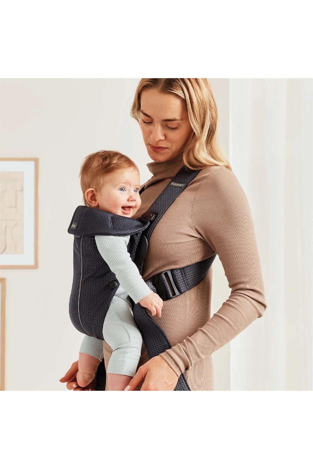 BabyBjörn Kanguru Mini Mesh Anthracite fotoğrafı 5 (önizleme)