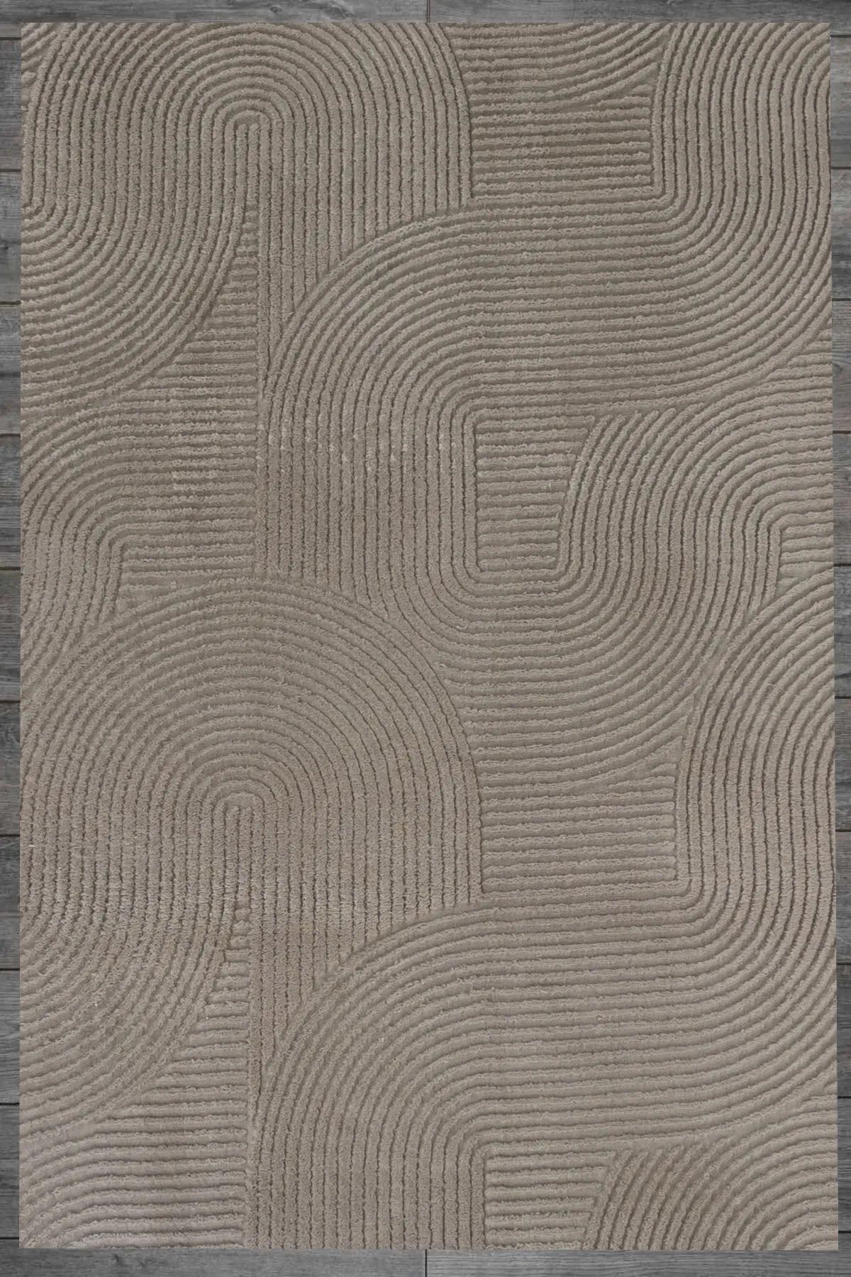 Relief Joy Beige Anti-Slip Base Cutting Carpet Runner