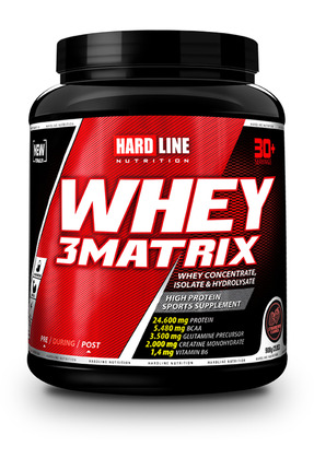 Hardline Whey 3 Matrix 908 gr Protein Tozu Çilekli Aromalı