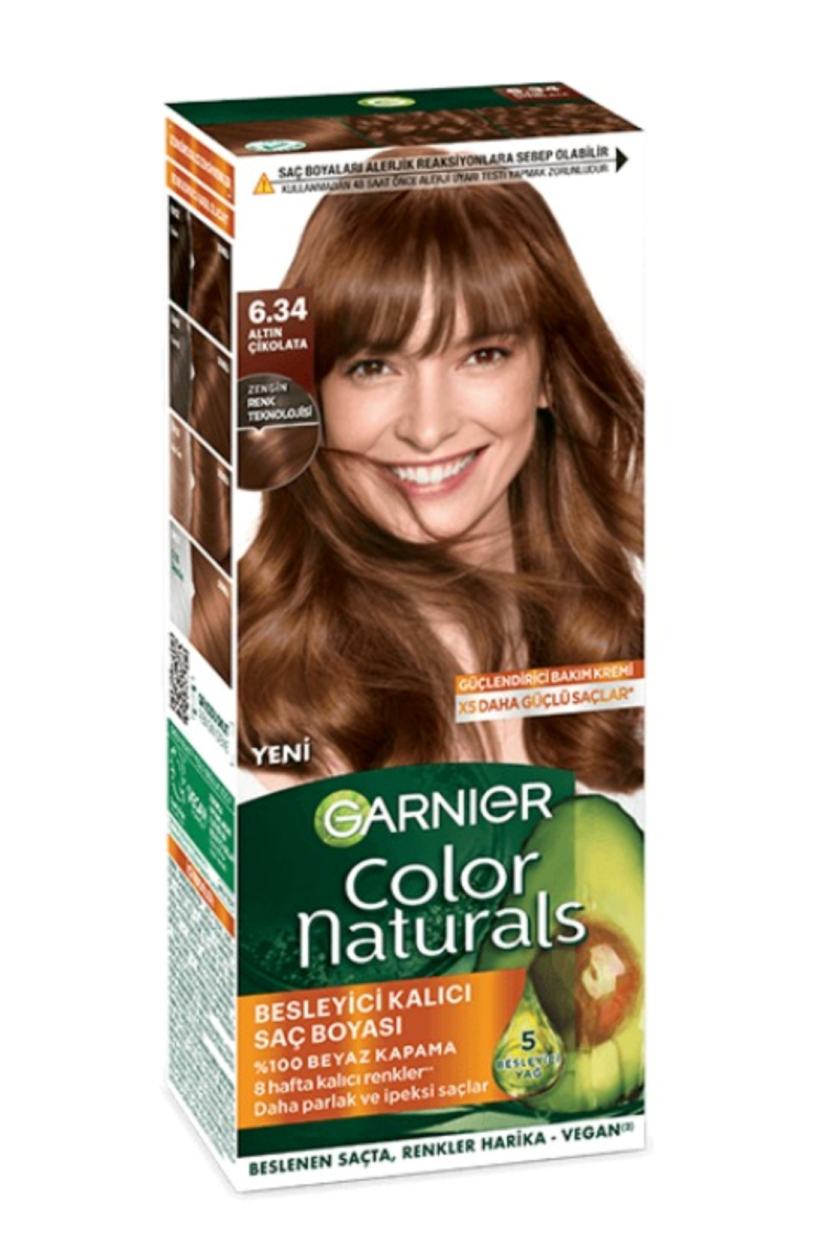Garnier Garnıer Color Naturals Saç Boyası No 6.34 Altın Kumral — سفید 34488021