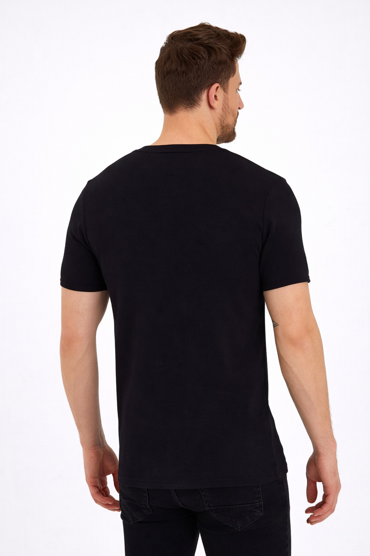 Genel Markalar  2124 Düğmeli Yaka Kısa Kol T-shırt - Görsel 6