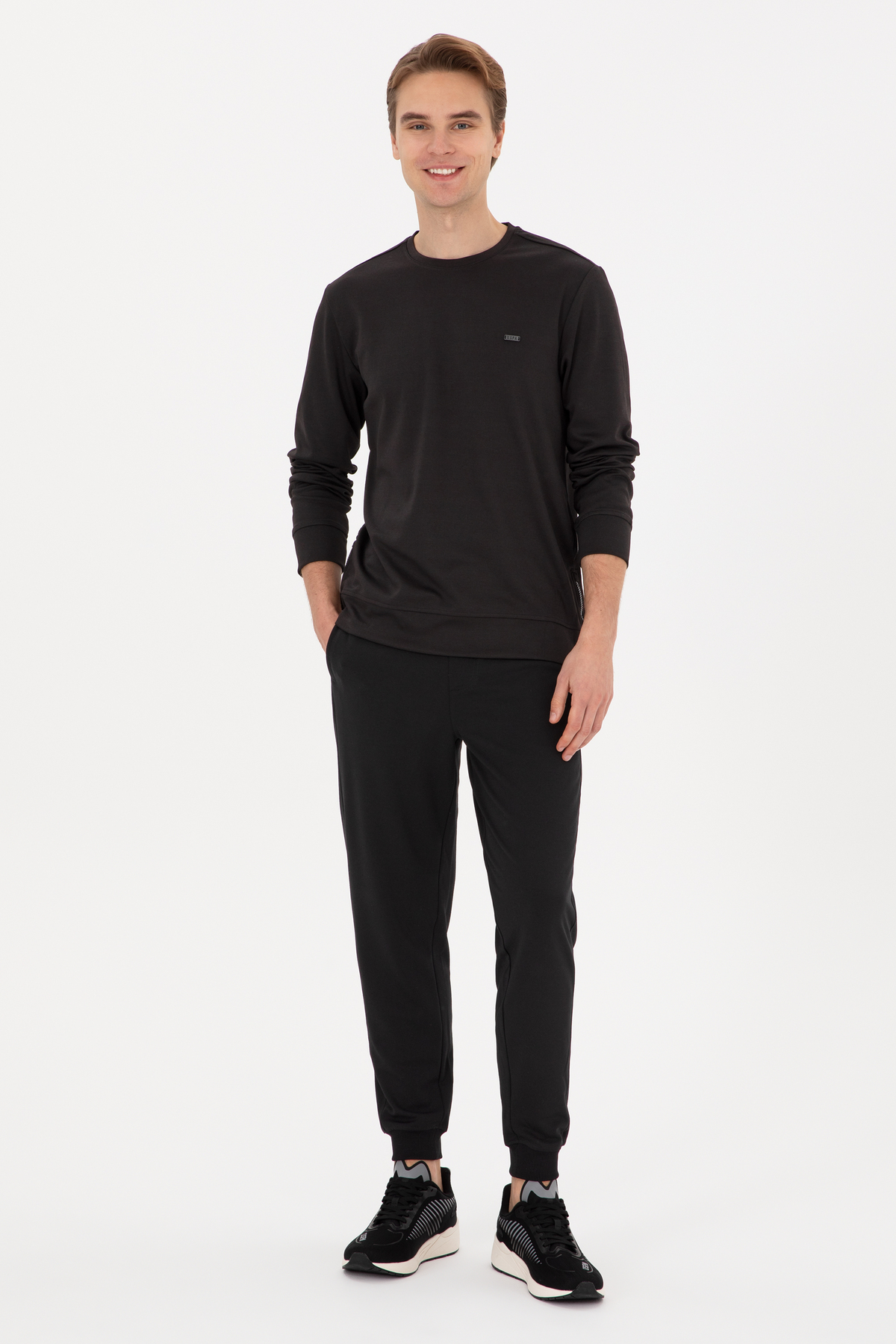 یو اس پولو شلوار ورزشی مردانه مشکی 50316404-VR046