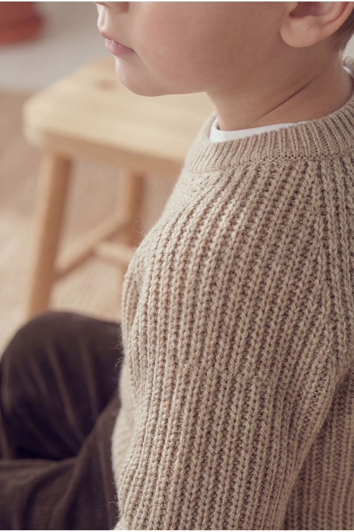 Babily Bebek Çocuk Dikişsiz Premium Triko Kazak Esnek Unisex Yumuşak Kalın fotoğrafı 4 (önizleme)