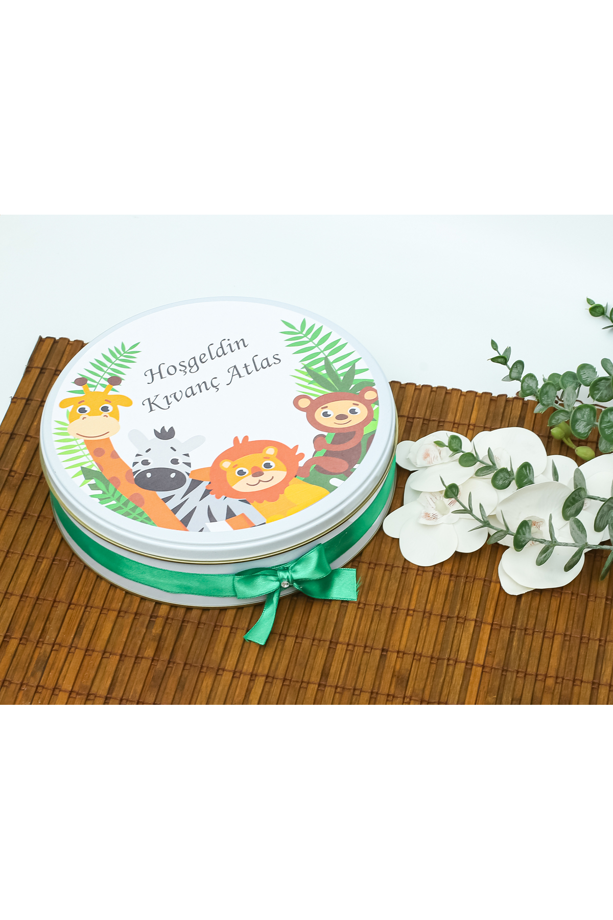 Genel Markalar 50 Adet Isme Özel Safari Temalı Hediyelik Hoşgeldin Erkek Bebek Doğum Çikolatası fotoğrafı 5 (önizleme)