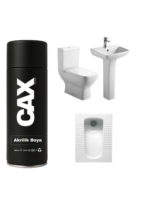 MxS SUYA DAYANIKLI PARLAK BEYAZ LAVABO-FAYANS SPREY BOYASI 400 ML