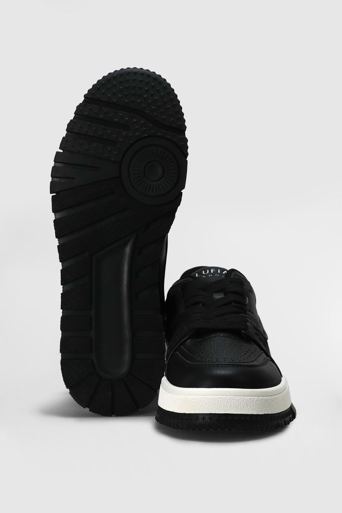 Lufian  112230250 Albert Casual Erkek Deri Sneaker Ayakkabı SİYAH - Görsel 5