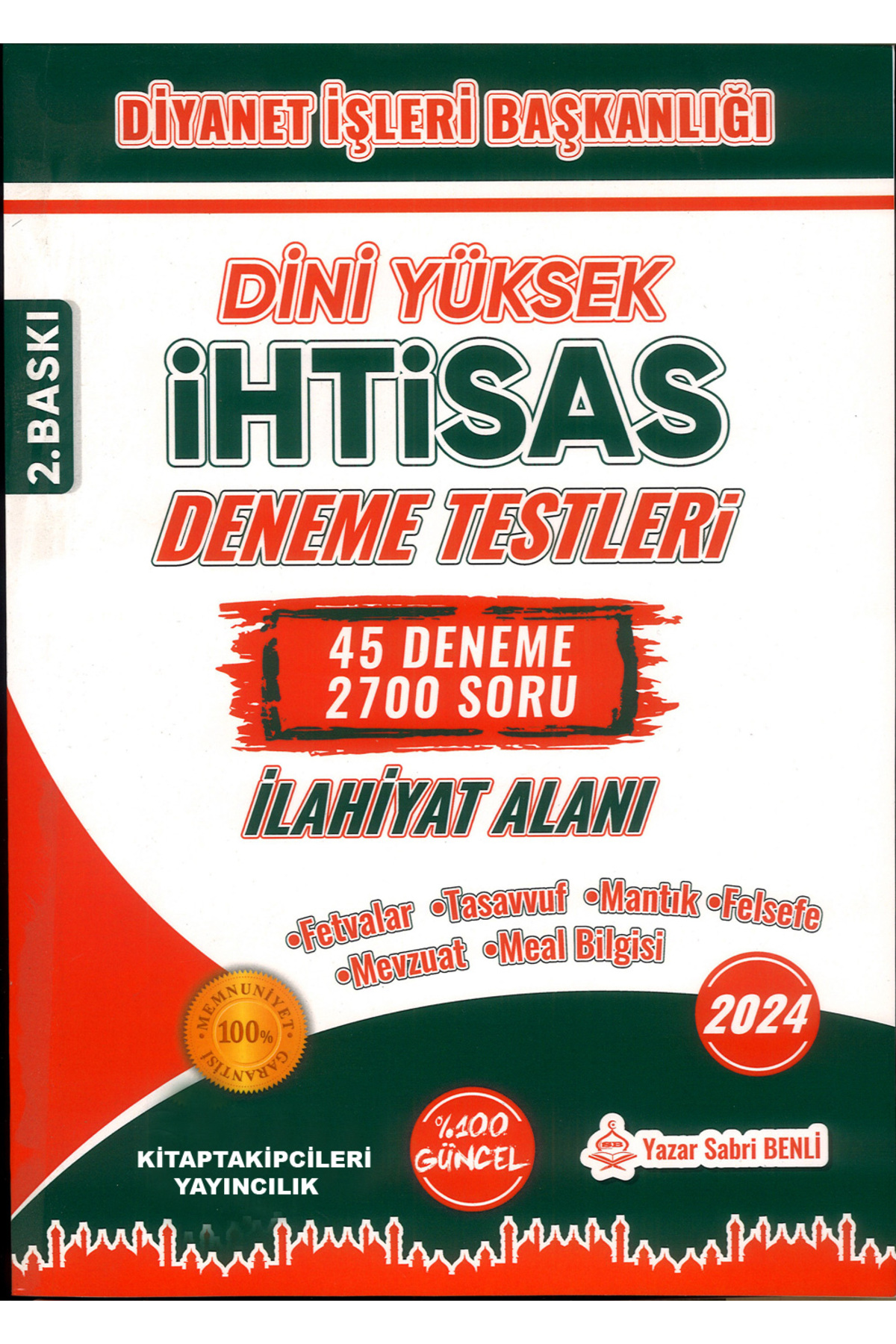 kitaptakipcileri Diyanet İhtisas Deneme Testleri Sabri Benli Dini