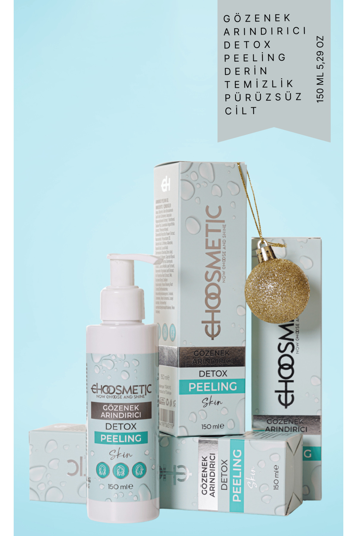 Choosmetic Gözenek Arındırıcı Detox Peeling 150 ml | Derin Temizlik & Pürüzsüz Cilt — 00282