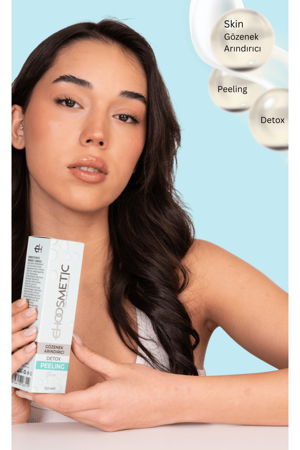 Choosmetic Gözenek Arındırıcı Detox Peeling 150 ml | Derin Temizlik & Pürüzsüz Cilt — 00282 — تصویر 4 از 7