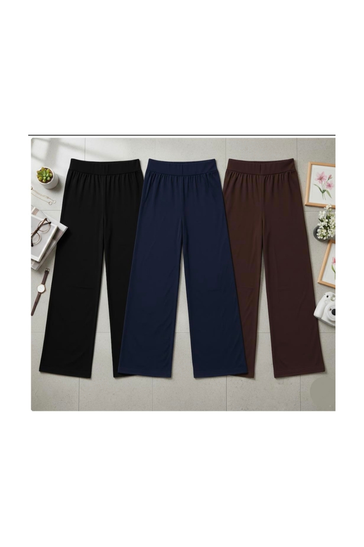 SHR  3'lü pantolon Esnek likralı rahat kumaş penye worteks iplikten üretilmiştir terletmez - Görsel 2