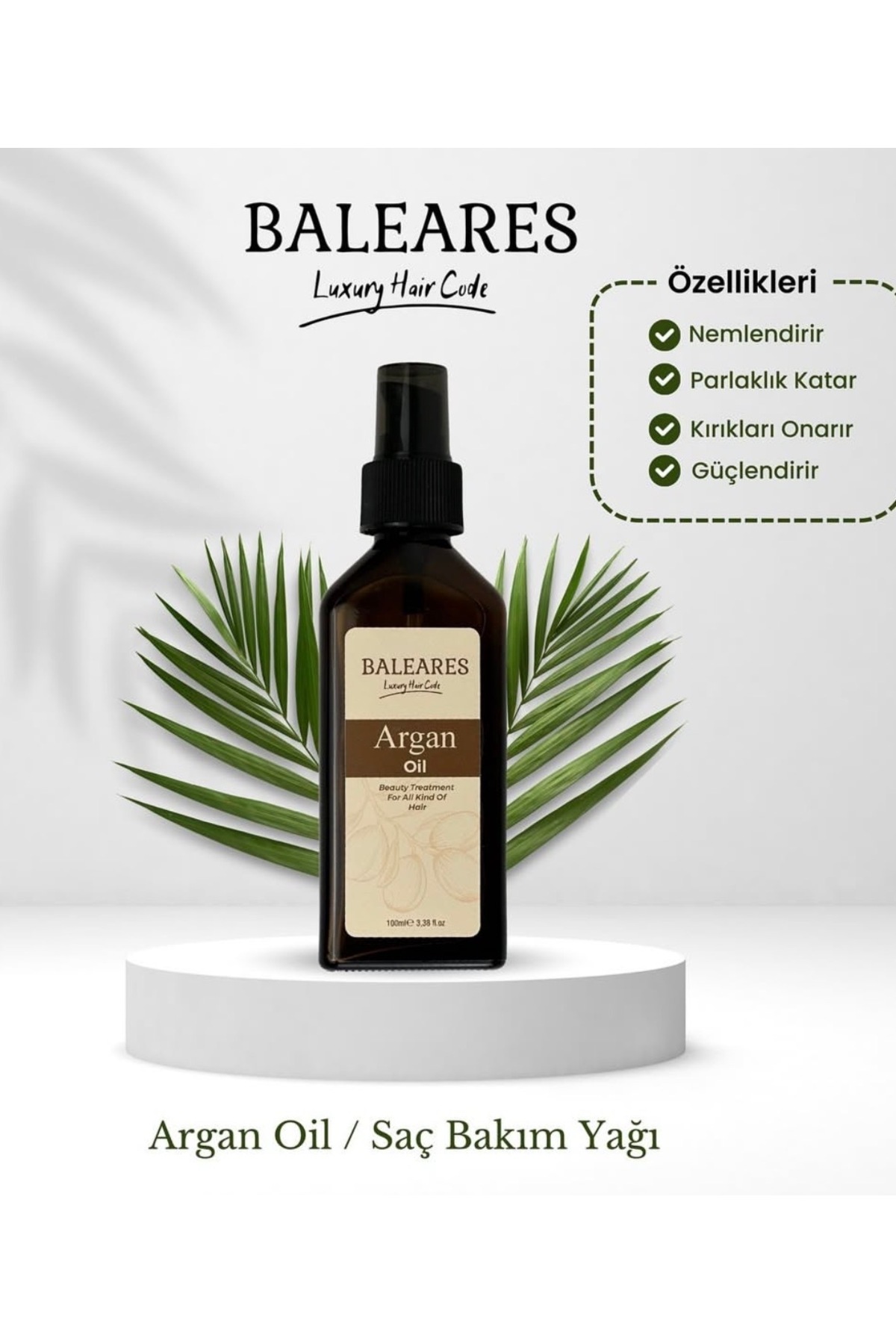 Baleares Argan Oil /Saç Bakım Yağı 100ml — 001