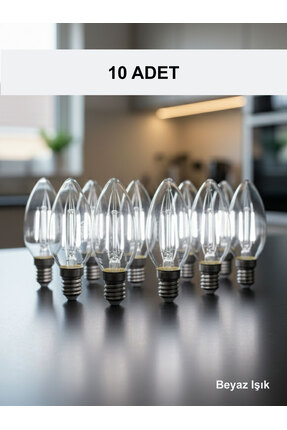 ORBUS BCB3 4W E14 Led Ampul Clear Beyaz Işık 400lm
