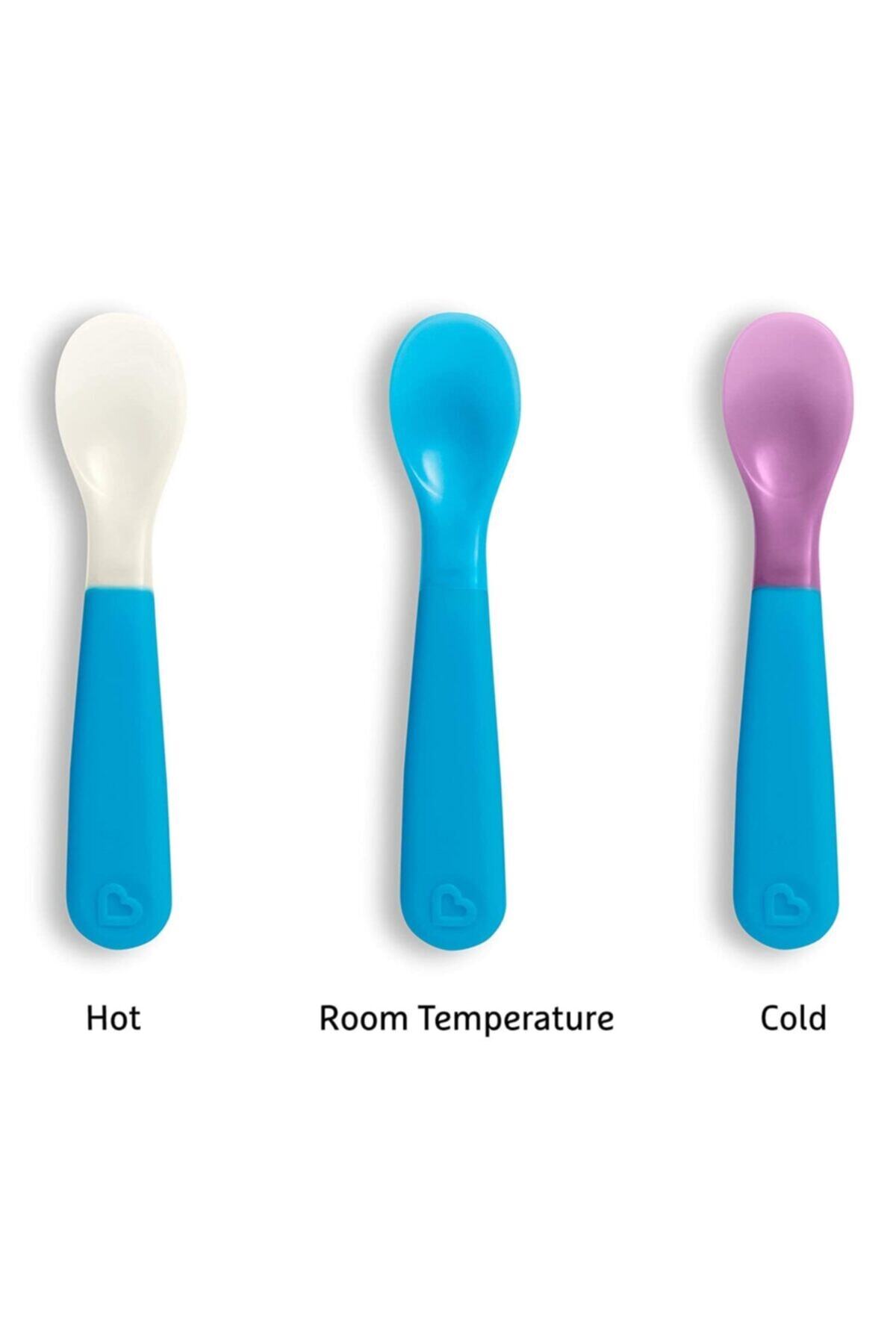 Munchkin Isıya Göre Renk Değiştiren Çatal ve Kaşık Seti | 12 Ay+ | 6 Adet | BPA İçermez fotoğrafı 2 (önizleme)