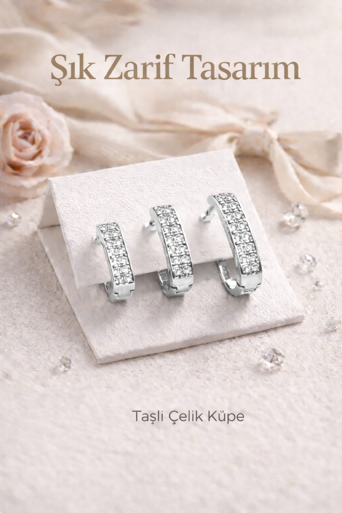 Steel Color Resistant Guaranteed Invoiced Earrings