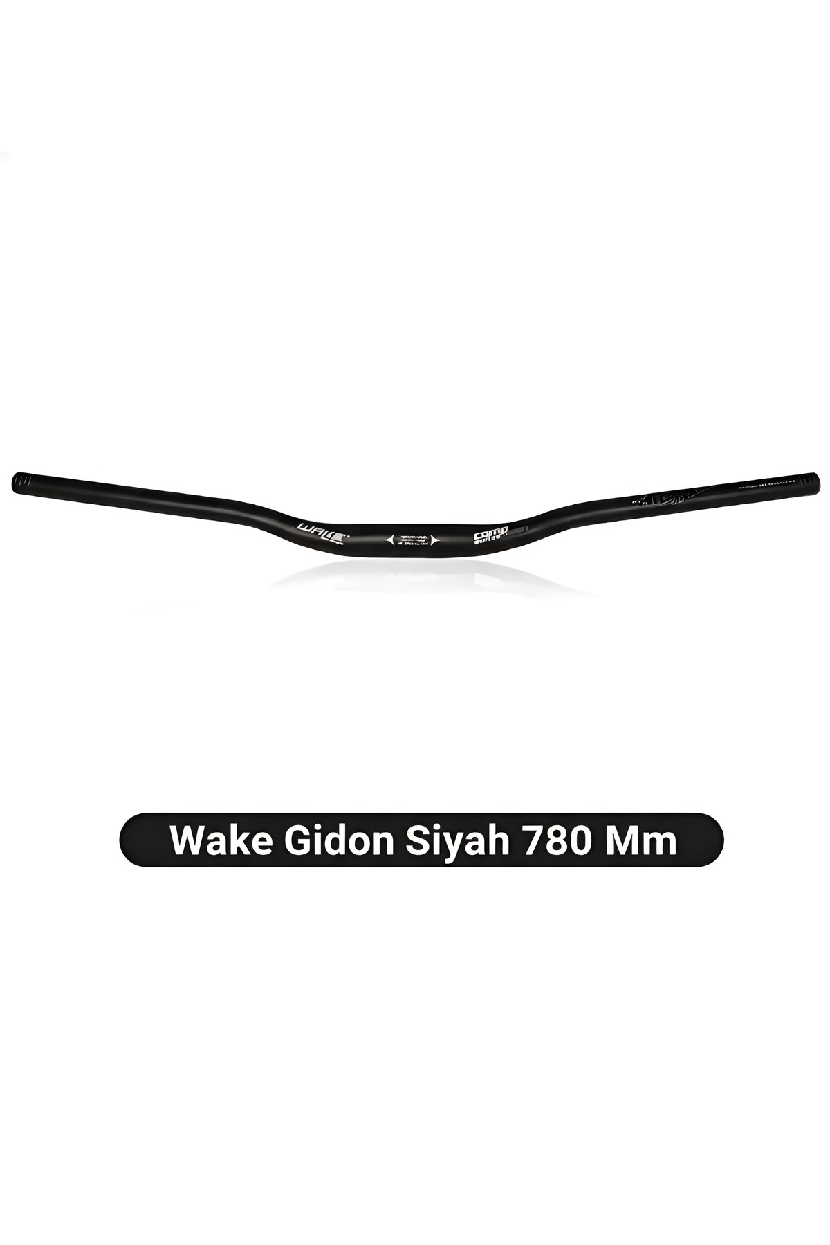 Siyah Wake Bisiklet Alüminyum Gidon 780mm 31,8mm