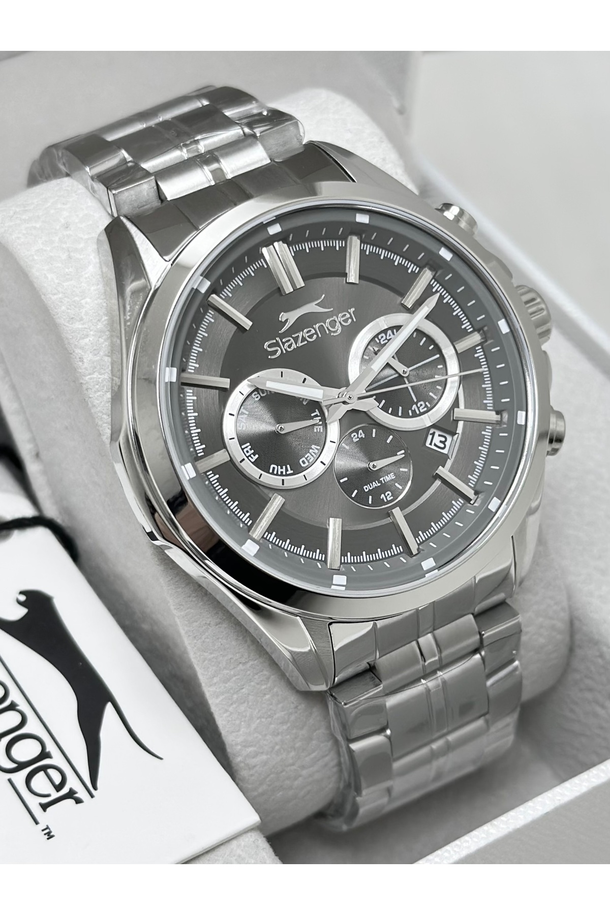 Slazenger Damat Saati Su Geçirmez Çelik Kordon Fonksiyonlu Erkek