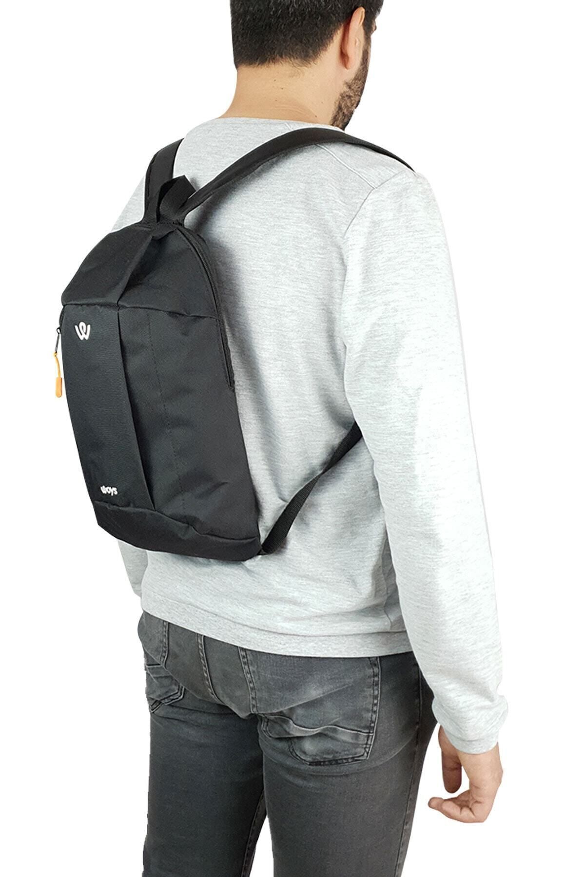 woys Siyah Mini Sırt Çantası | Günlük Kullanım & Yürüyüş | 10 Litre | Unisex fotoğrafı 4 (önizleme)